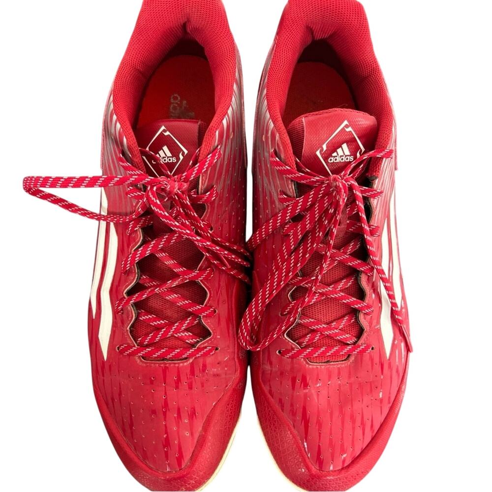 Adidas Men’s Litestrike Iron Skin Baseball Cleats Red White S84749 Size 17